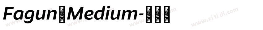 Fagun Medium字体转换